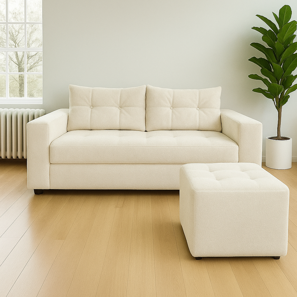 Set Sofá Cama + Pouf