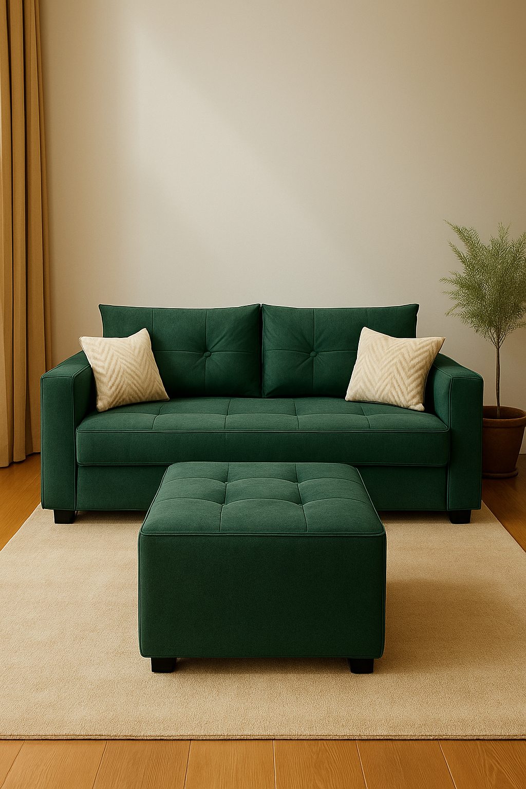 Set Sofá Cama + Pouf