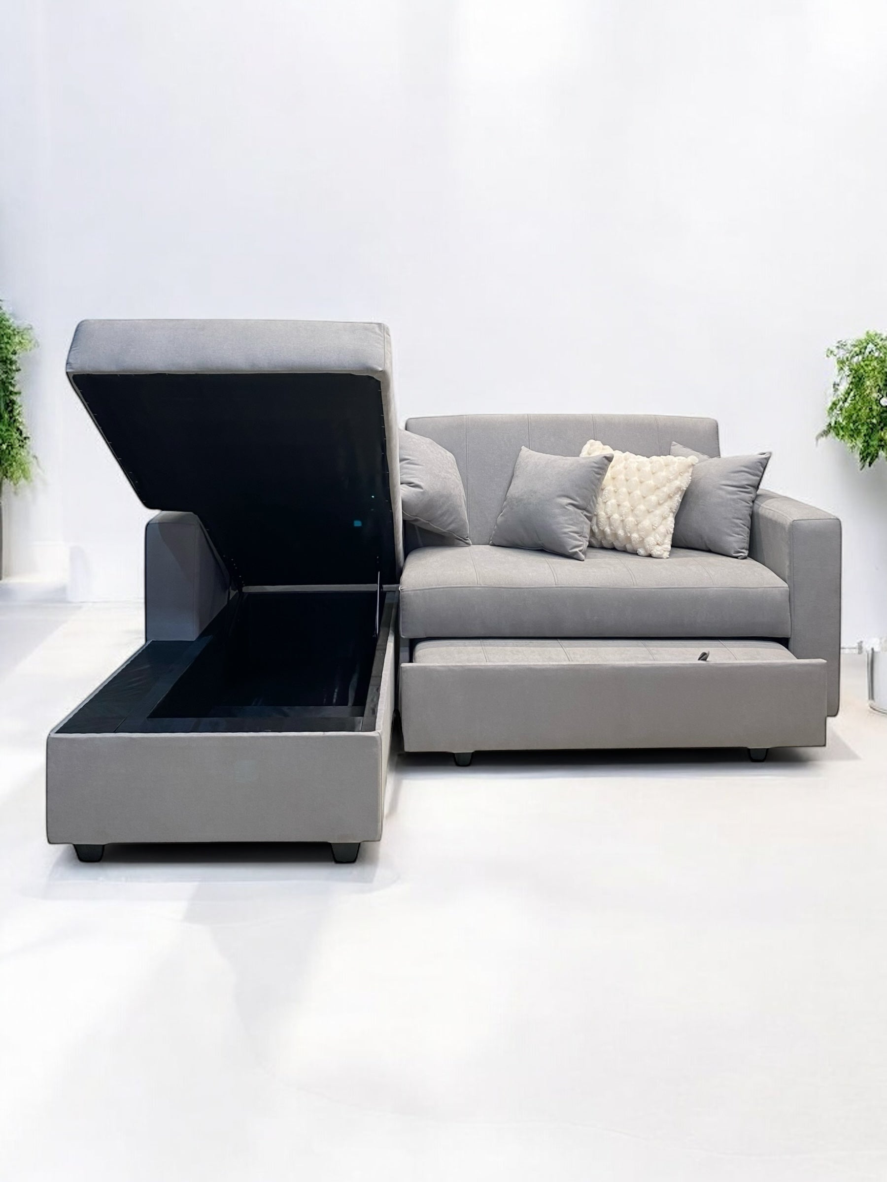 Sofá en L Cama Baúl Paris