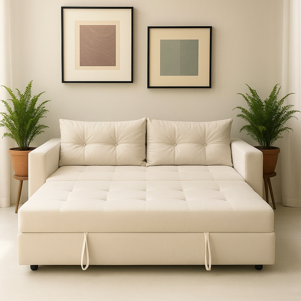 Set Sofá Cama + Pouf