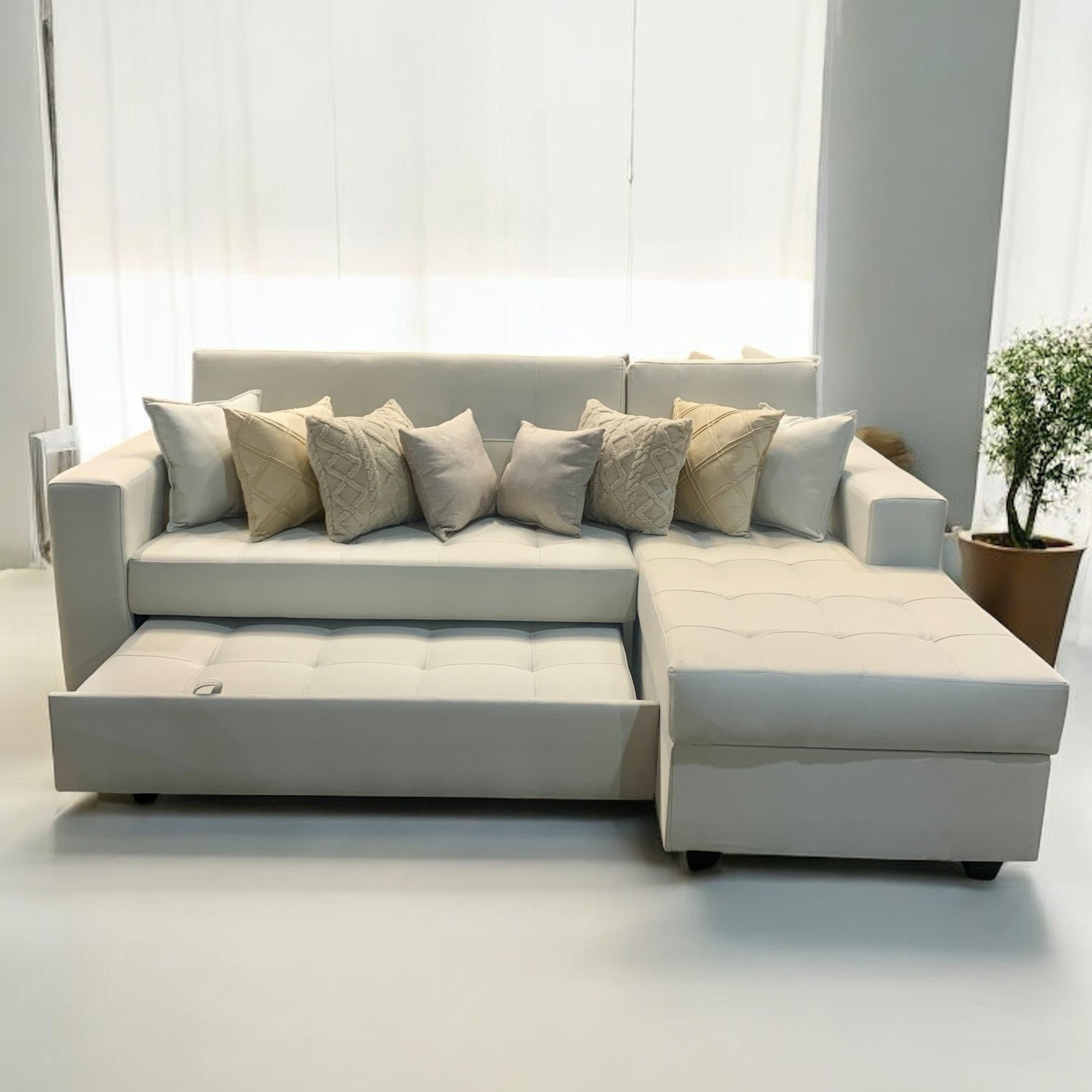 Sofá en L Cama Baúl Paris