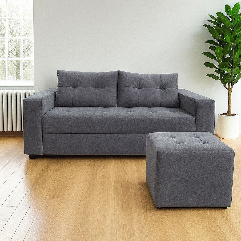 Set Sofá Cama + Pouf