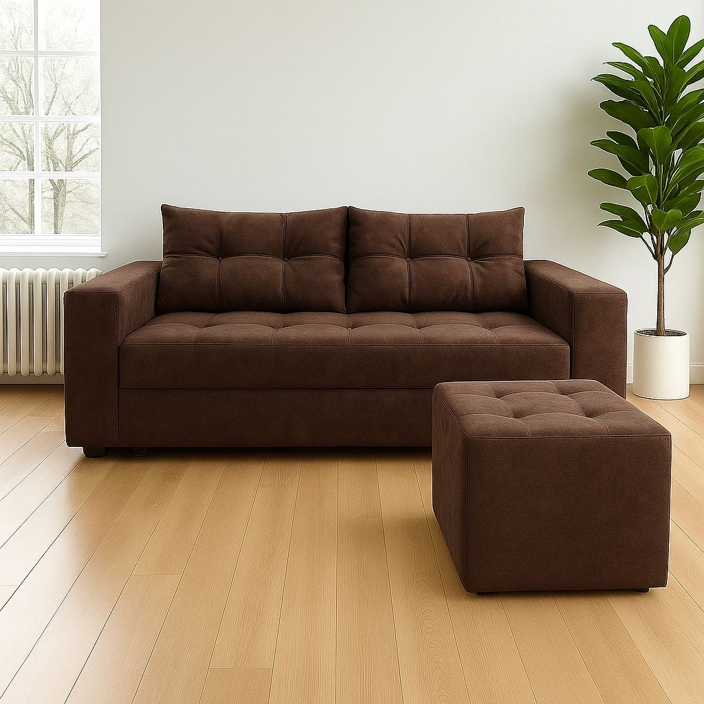 Set Sofá Cama + Pouf