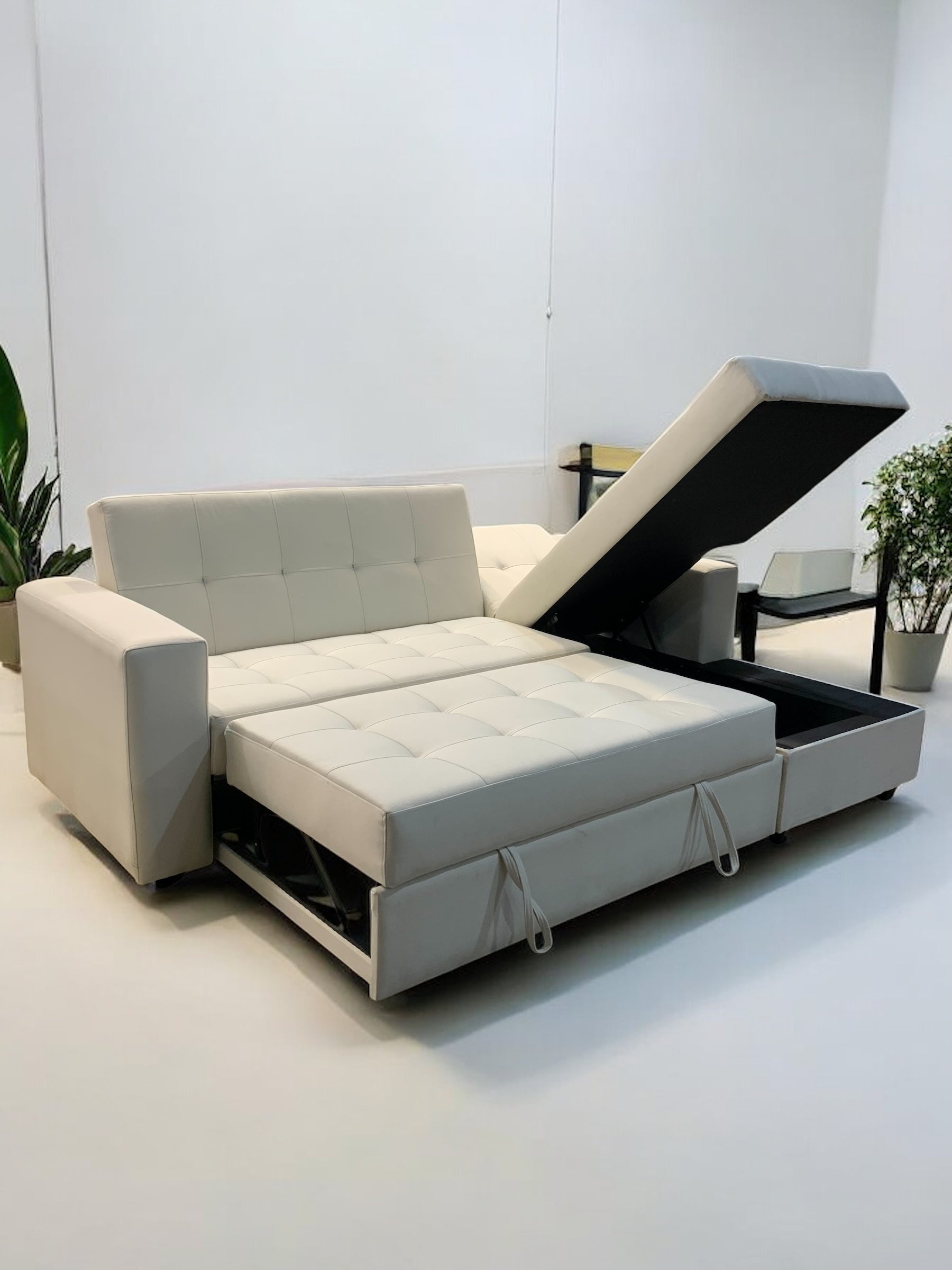 Sofá en L Cama Baúl Paris