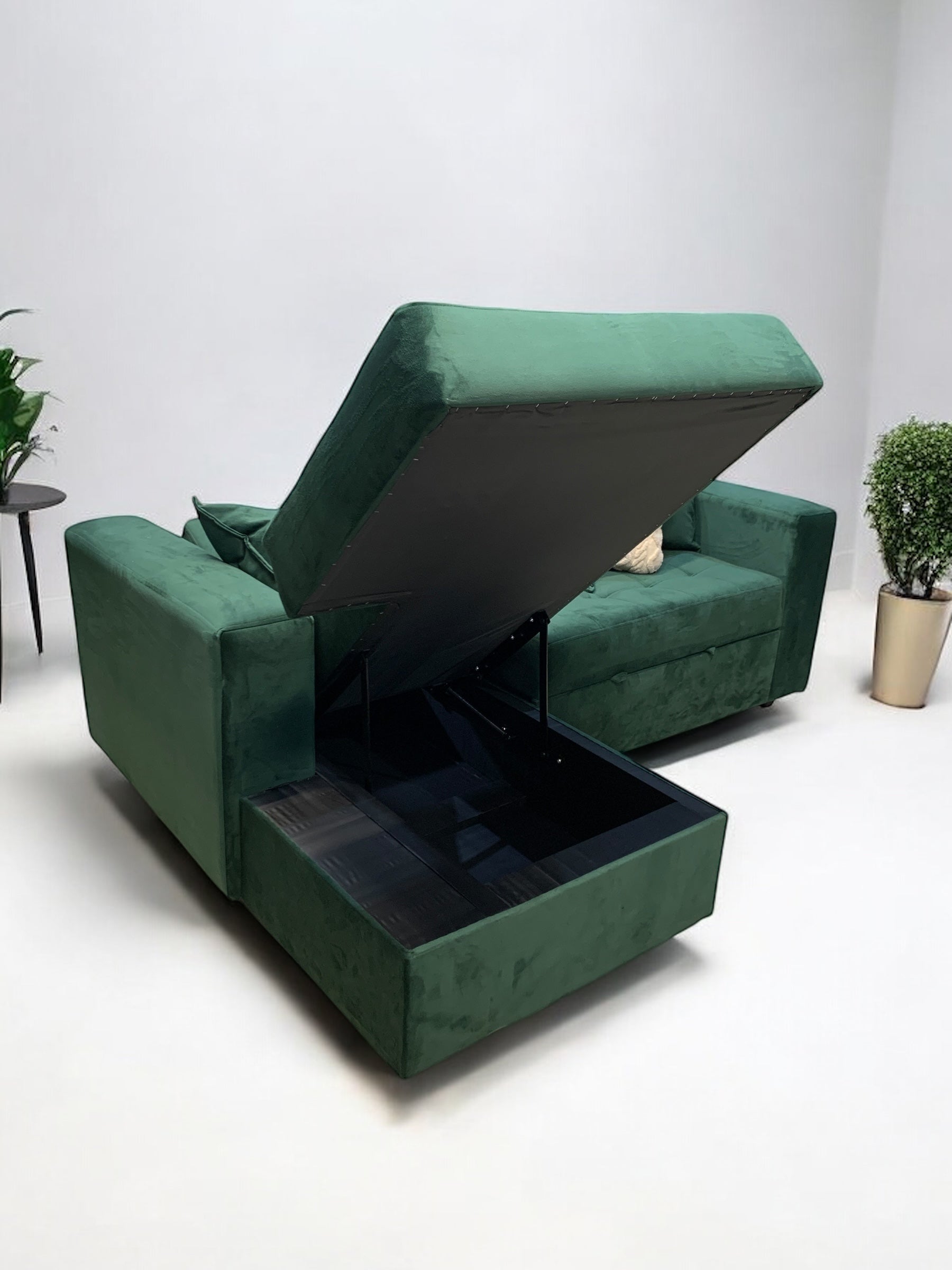 Sofá en L Cama Baúl Paris