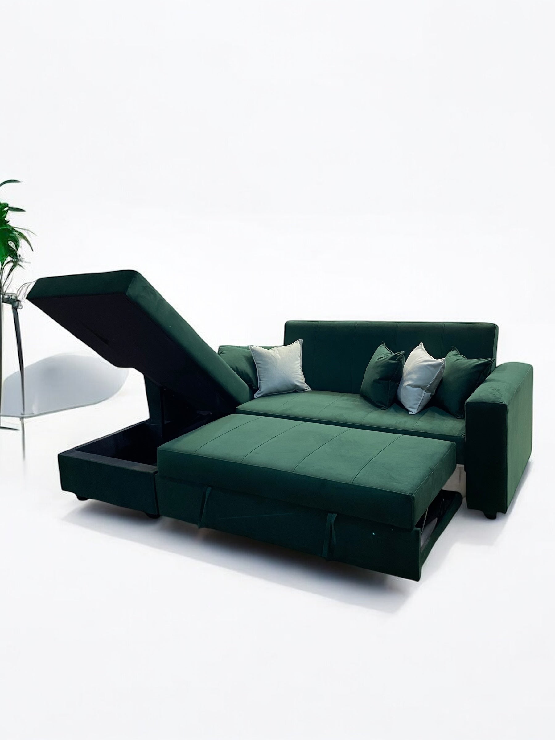 Sofá en L Cama Baúl Paris