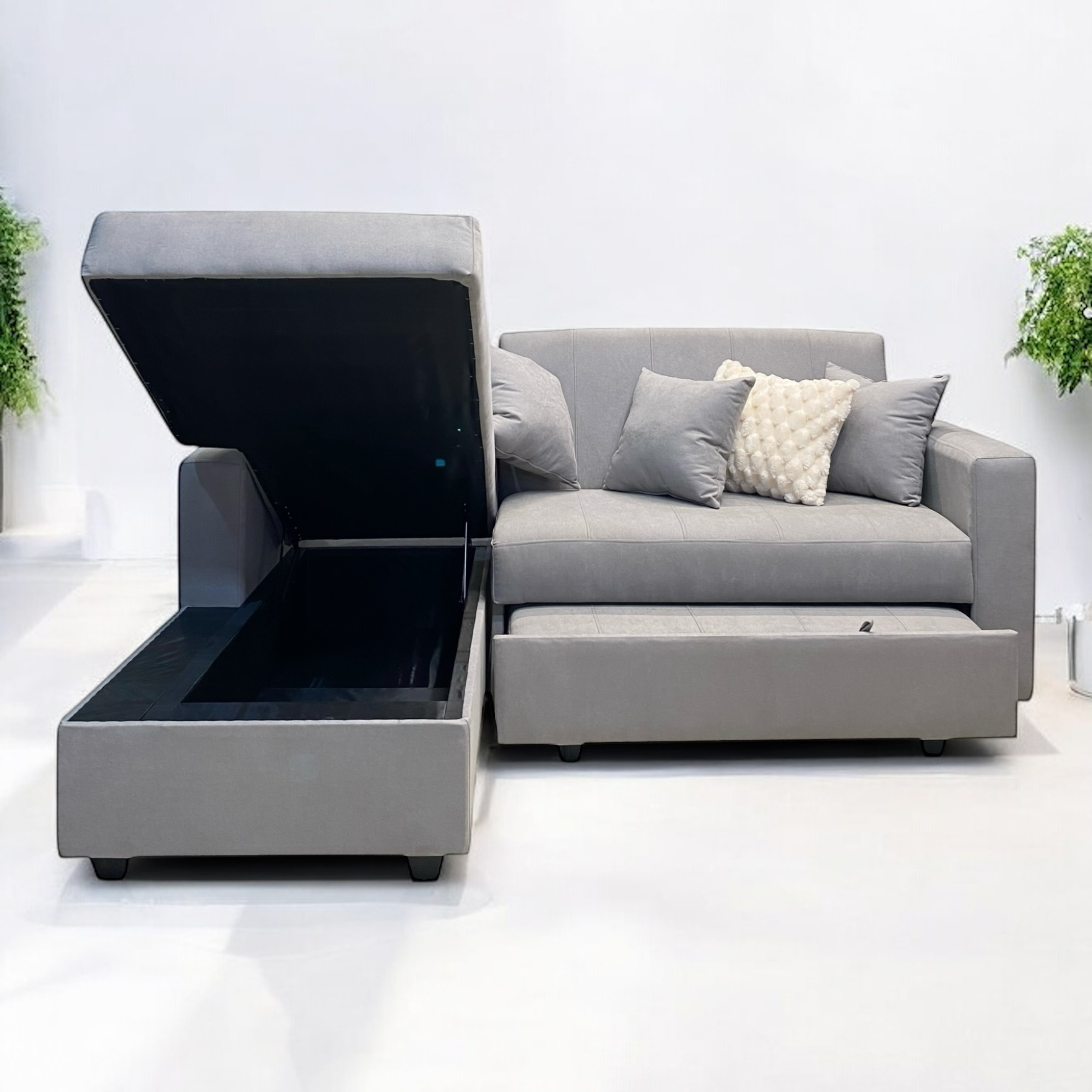 Sofá en L Cama Baúl Paris