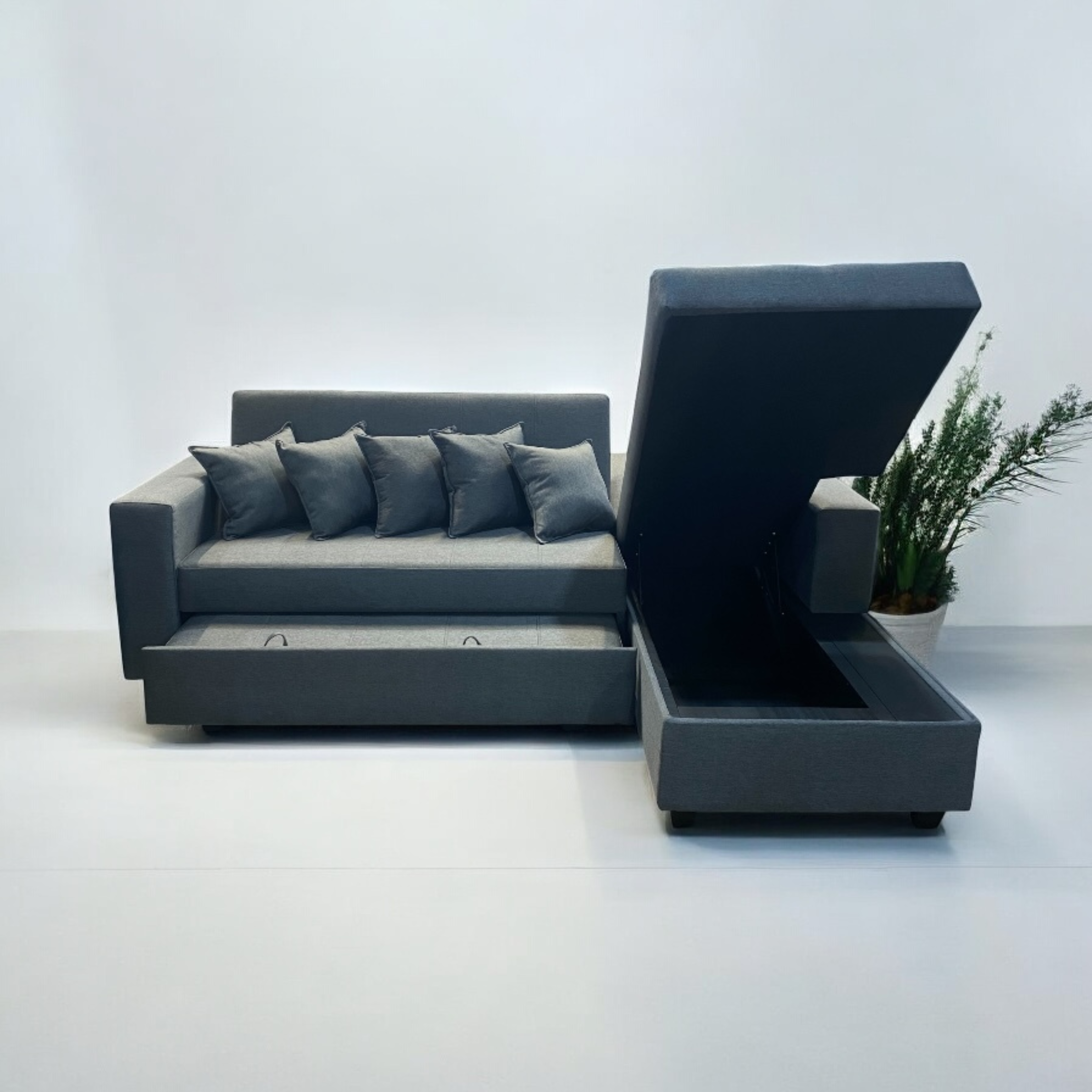 Sofá en L Cama Baúl Paris