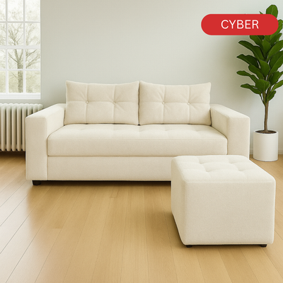 Set Cyber Sofá Cama + Pouf