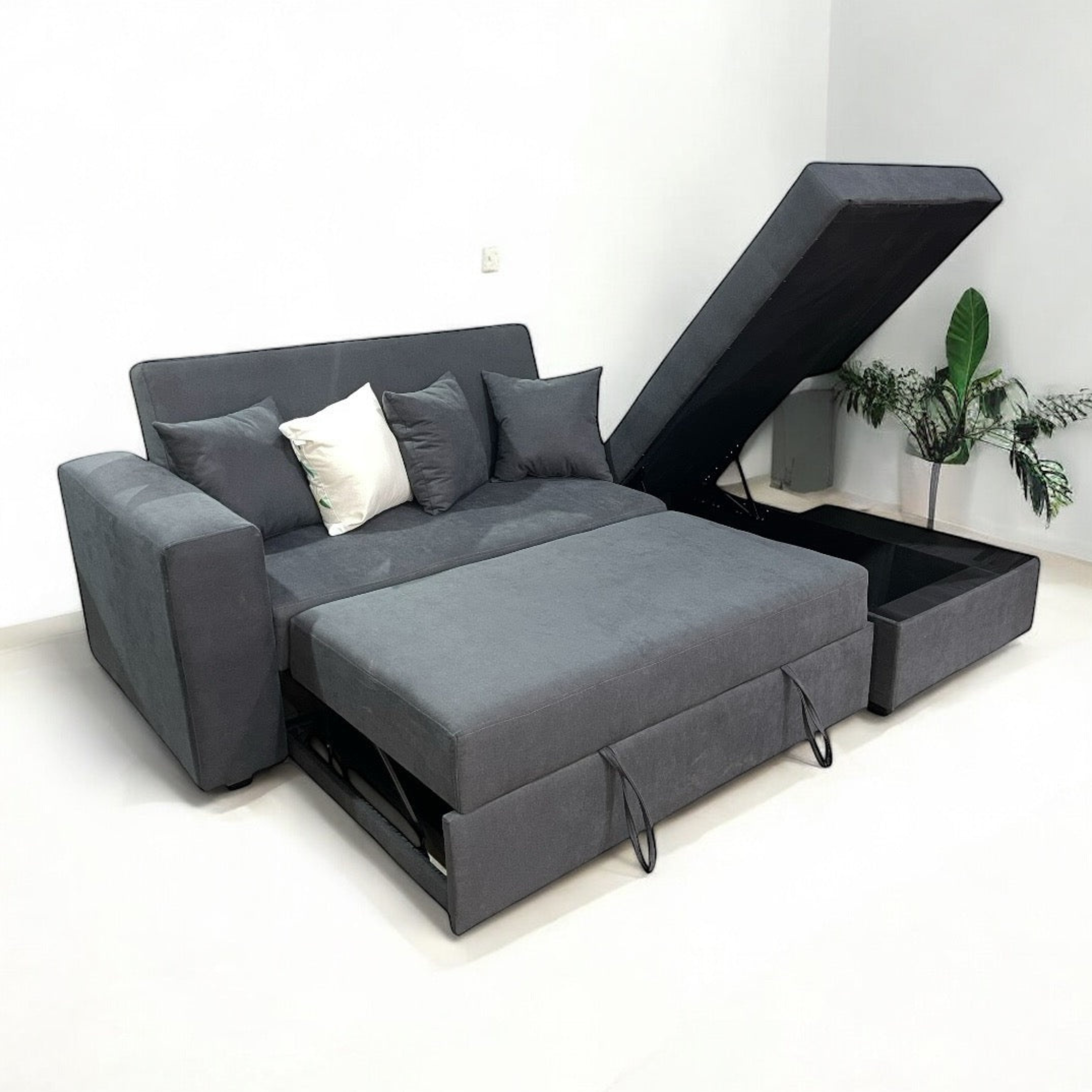 Sofá en L Cama Baúl Paris